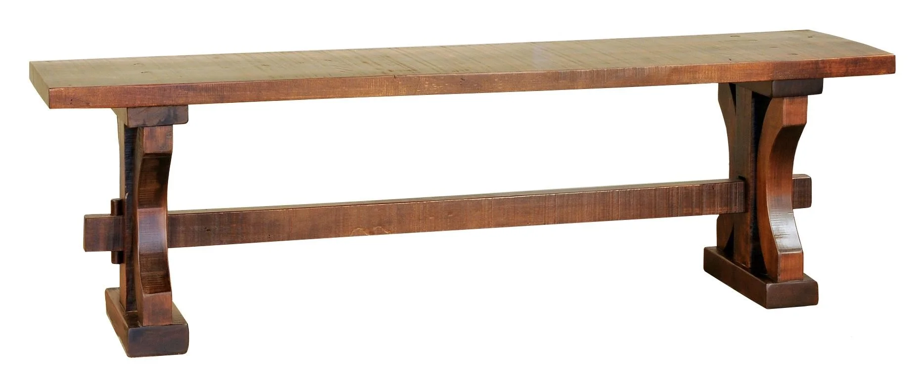 Wayside Custom Furniture RuffSawn BERC Rustic Carlisle Bench Wayside